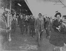 Dronning Margrethe og prins Henrik indvier Avedøre Station på Køge Bugt Banen i 1972