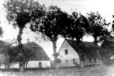 Den gamle Dybenskærgård, der brændte omkring 1918