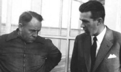 Formand Cæcilius Pedersen og Stormly Hansen 1959