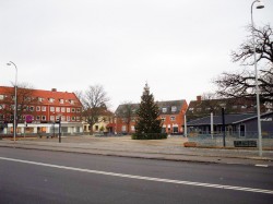 Juletræet på Hvidovre Torv, julen 2013.