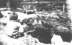 Med far arbejdende dybt nede i tørvegraven ved Harrestrup Å under besættelsen var der vel udsigt til lidt varme til det lille hus i Hvidovre. Men kvaliteten på tørvene var så som så.
(FotoHLA)