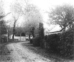 Nørregård var den østlige af de to sammenbyggede gårde, der lå på det nuværende Hvidovre Torv. En central Beliggenhed, tæt på kirken, som nok kunne befordre troen på en særstilling i kirkelige anliggender. 
Fotografi fra omkring år 1900.
(Foto HLA)