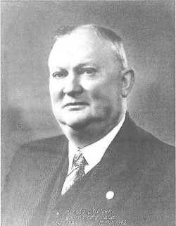 Den socialdemokratiske sognerådsformand (1929-1942) Arnold Nielsen.
(Foto HLA)
