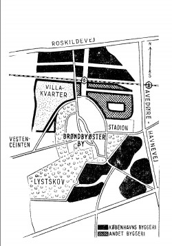 Dispositionsplanen over Brøndbyøster fra 1949
