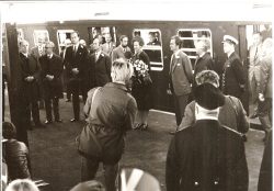 Dronning Margrethe II på Avedøre Station. Billedet er taget og afleveret af George Lindevall.