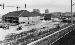 Brøndby Strand Centrum under opbygning i 1978.