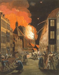 Københavns Bombardement malet af C.W. Eckersberg